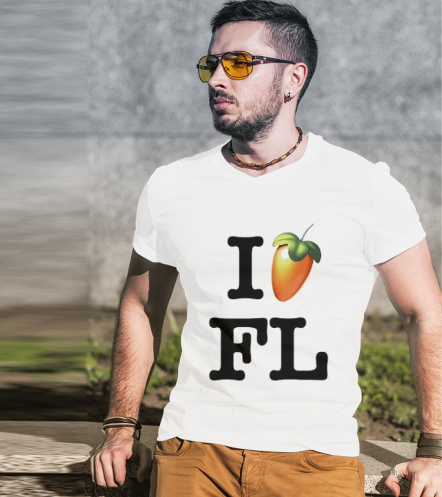 FL Studio I Love FL Logo Fruit T-Shirt