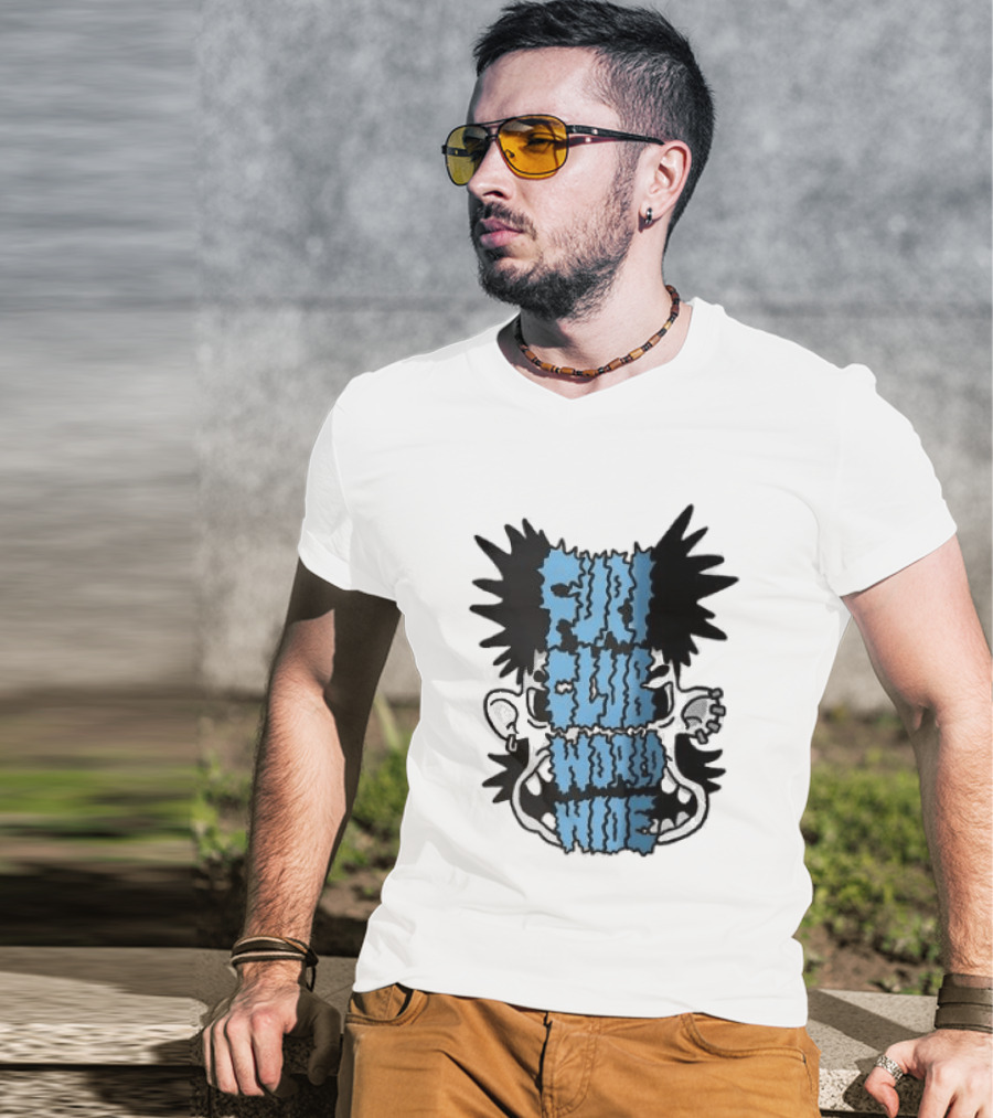 Furi Club Worldwide Skull Face T-Shirt