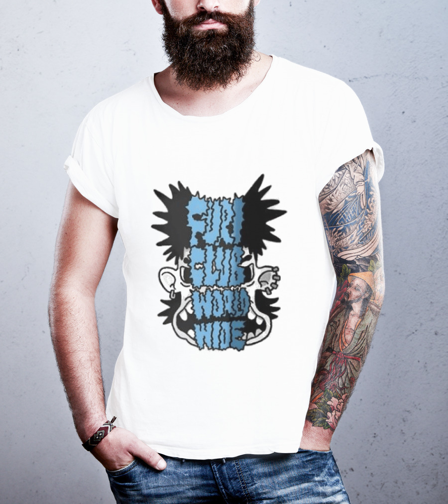 Furi Club Worldwide Skull Face T-Shirt