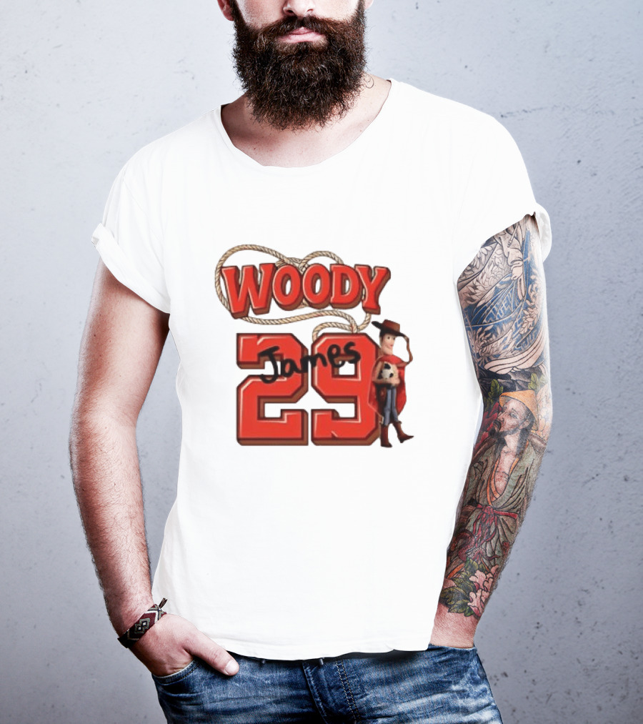 Woody James 29 Toy Story Character Soccer Ball T-Shirt