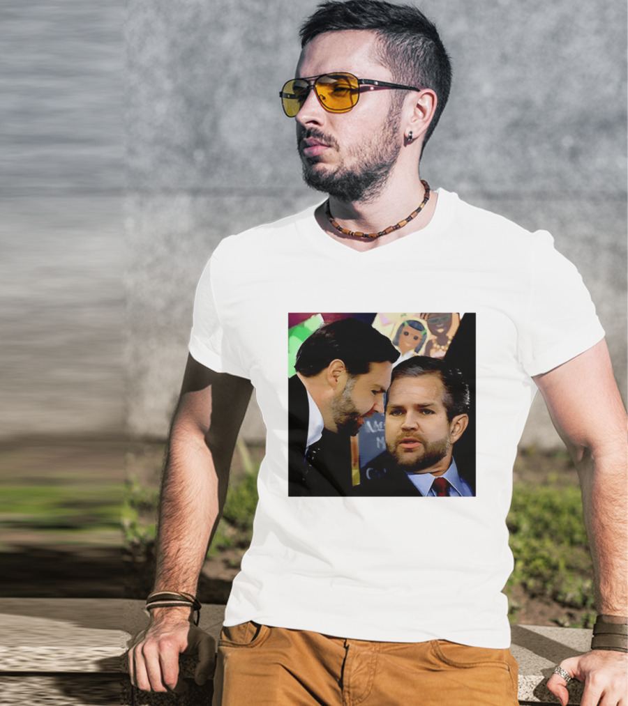 JD Vance And Jerry Falwell Jr Whispering In The American T-Shirt