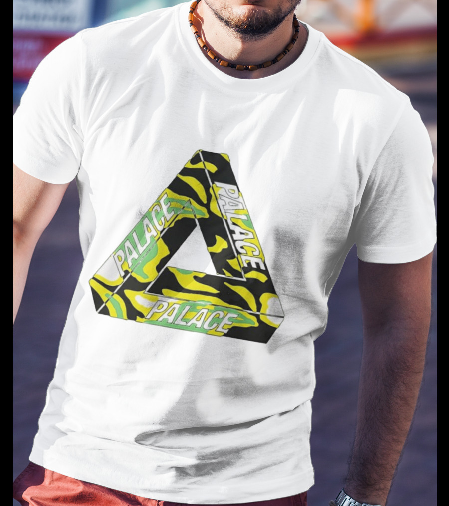 Palace Skateboards Tri Ferg Black Yellow Green Camo T-Shirt