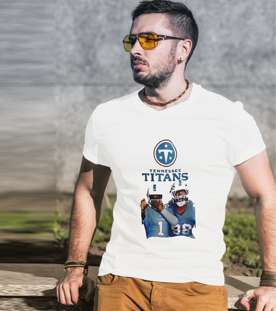 Tennessee Titans Step Brothers Kyler Murray Jeffery Simmons T-Shirt