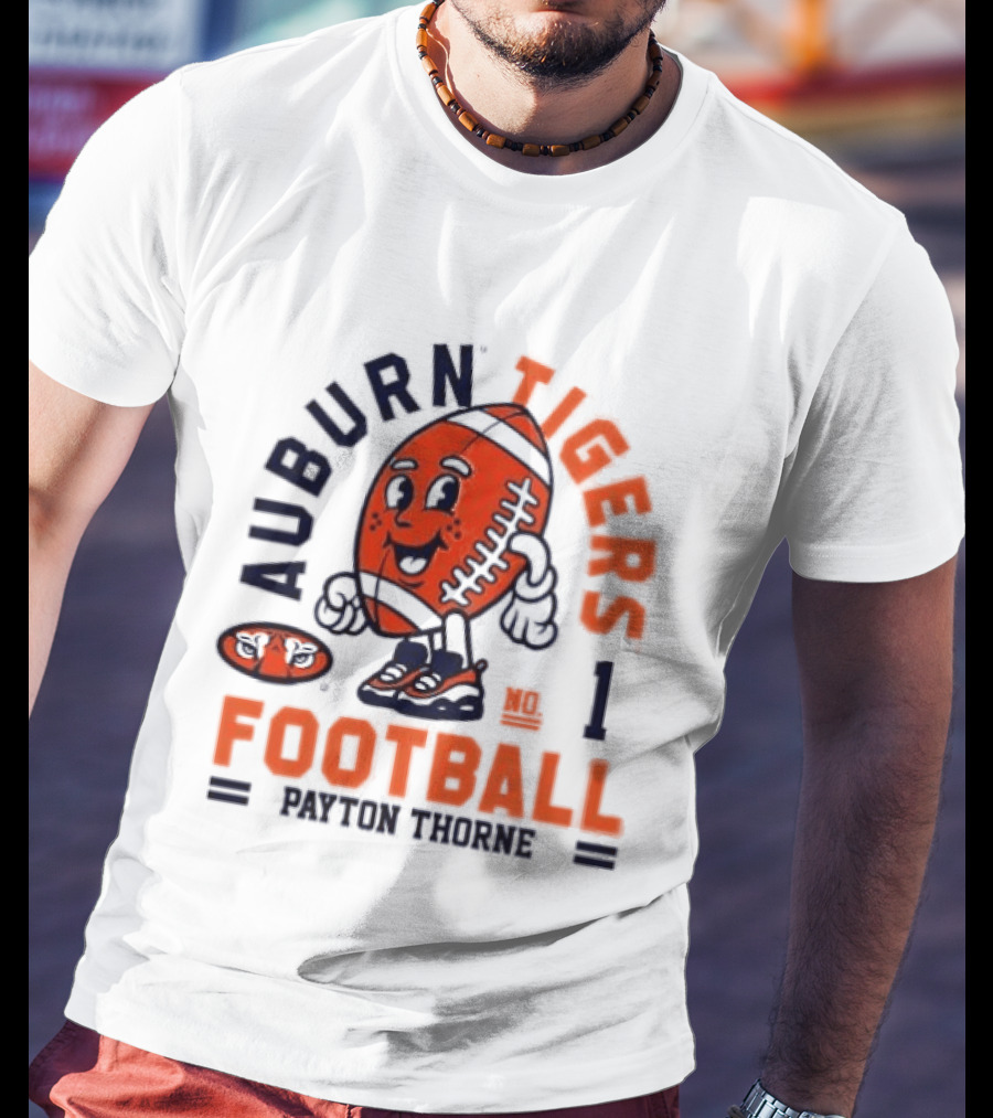 Auburn Tigers Football Payton Thorne Number 1 T-Shirt