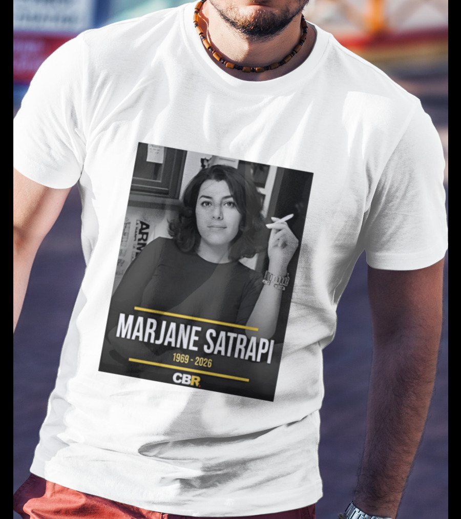 Marjane Satrapi 1969 2026 CBR Memorial T-Shirt