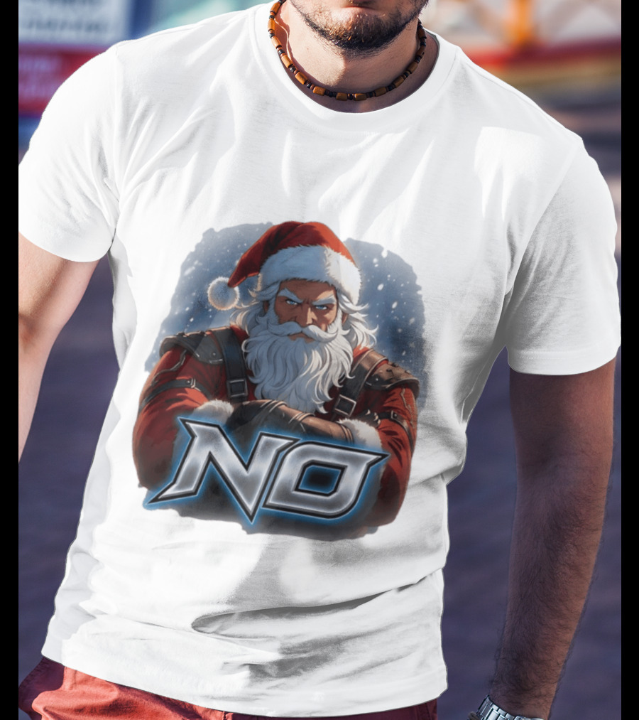 Santa Claus No Christmas Holiday Seasonal T-Shirt