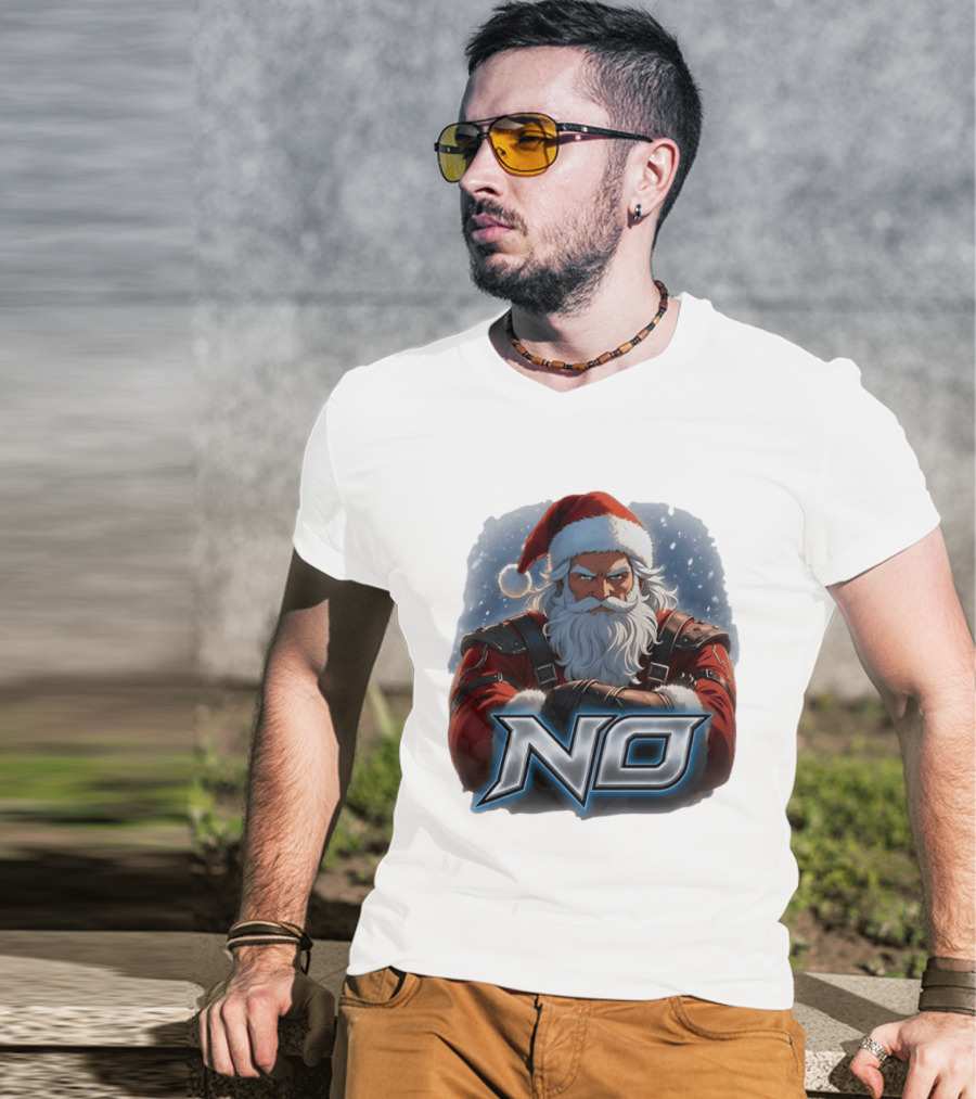 Santa Claus No Christmas Holiday Seasonal T-Shirt