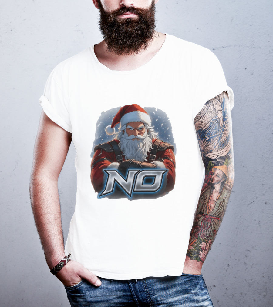 Santa Claus No Christmas Holiday Seasonal T-Shirt
