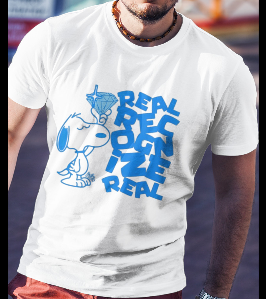 Snoopy Peanuts Real Recognize Real Diamond T-Shirt