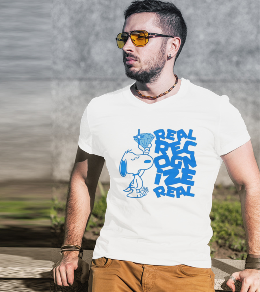 Snoopy Peanuts Real Recognize Real Diamond T-Shirt