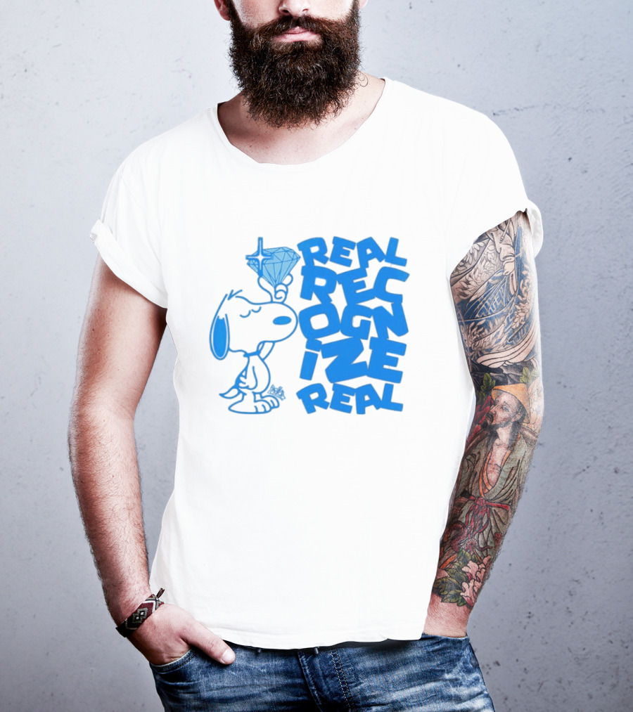 Snoopy Peanuts Real Recognize Real Diamond T-Shirt