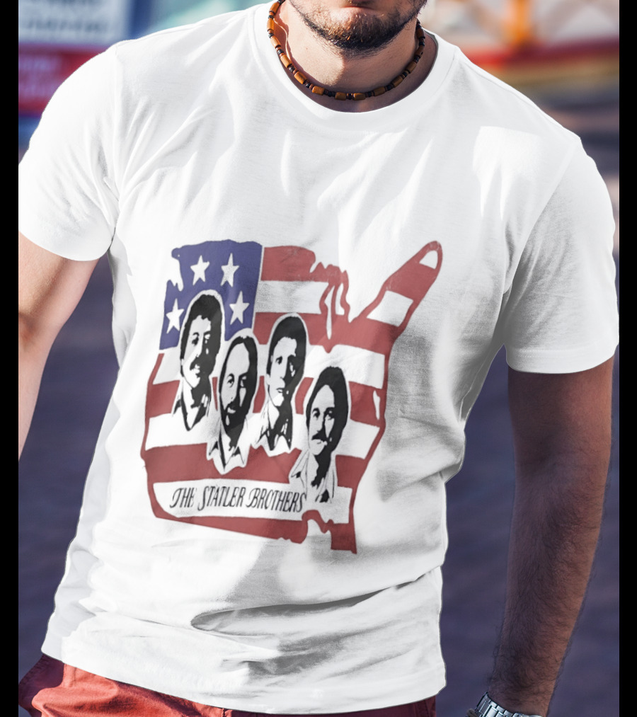The Statler Brothers USA Map American Flag Country Music Band T-Shirt