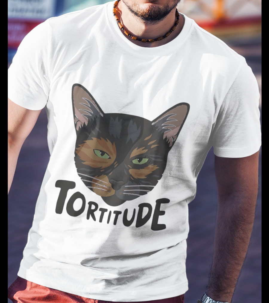 Tortitude Tortoiseshell Cat Face Animal Pet Lover T-Shirt