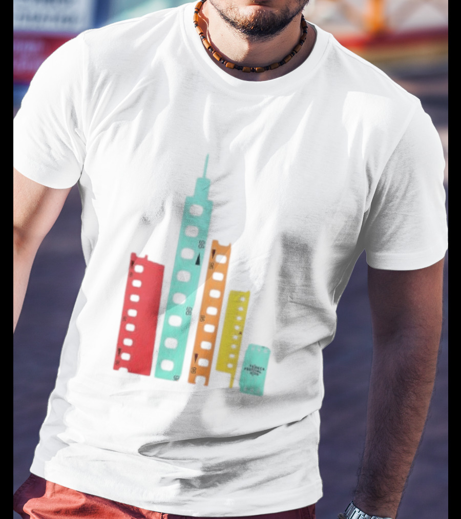 Tribeca Festival Kith 96 Film Reel Skyline New York City Architecture T-Shirt