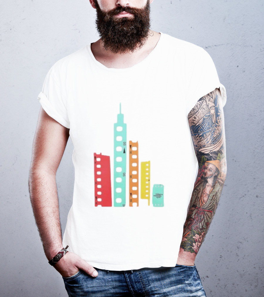 Tribeca Festival Kith 96 Film Reel Skyline New York City Architecture T-Shirt