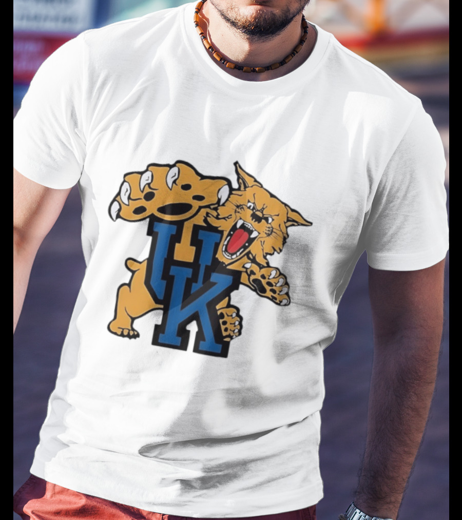 University Of Kentucky Wildcats UK Claw Mascot Sports Team T-Shirt