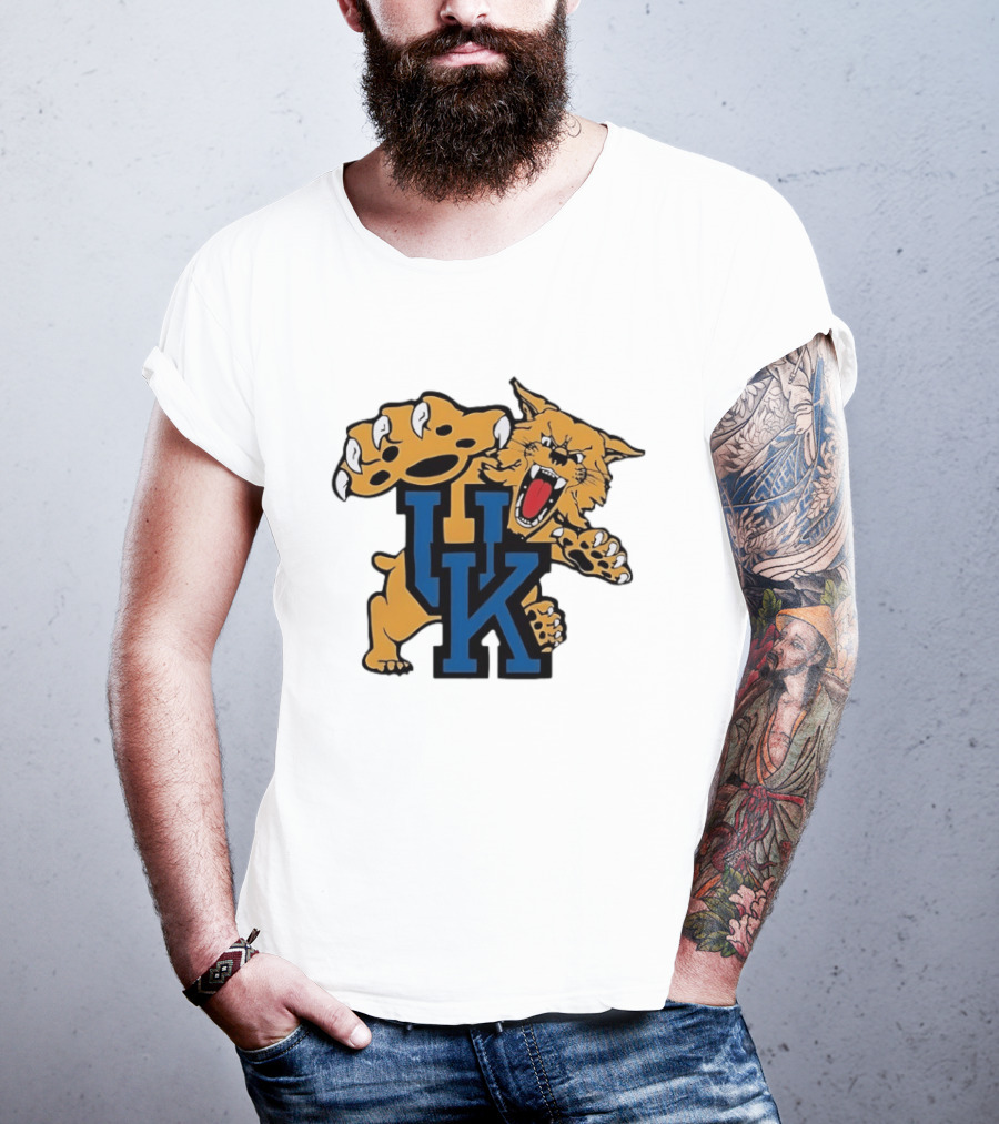 University Of Kentucky Wildcats UK Claw Mascot Sports Team T-Shirt
