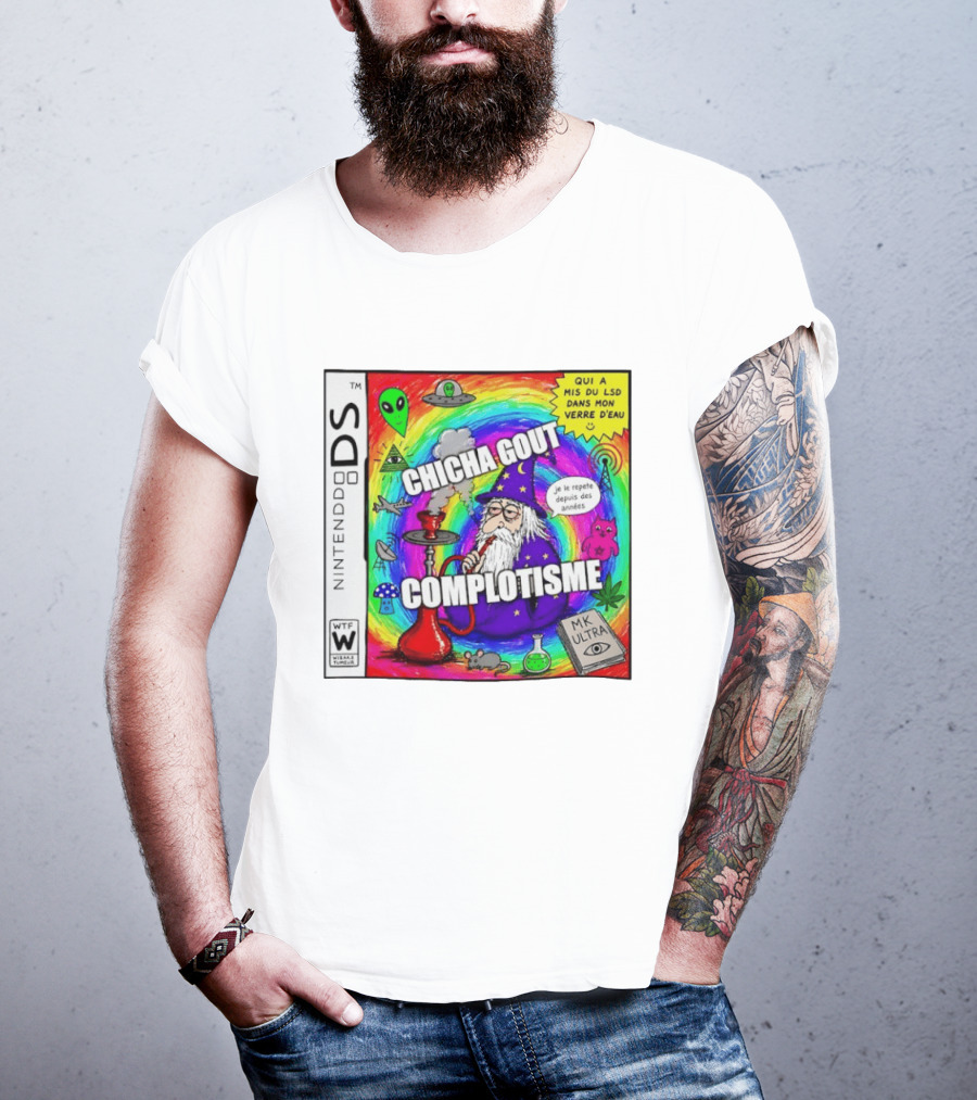 Nintendo DS Chicha Gout Complotisme Wizard Alien MK Ultra T-Shirt