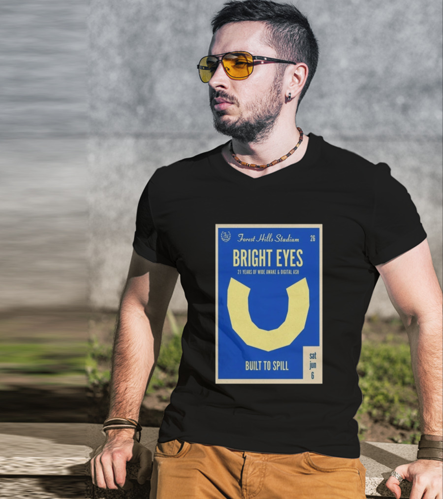 Forest Hills Stadium Bright Eyes 21 Years Of Wide Awake And Digital Ash Built To Spill June 6 T-Shirt
