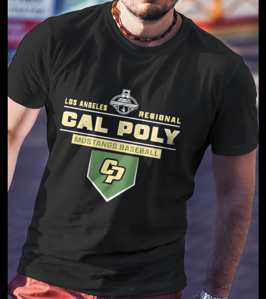 Cal Poly Mustangs Baseball 2026 Los Angeles Regional CP T-Shirt