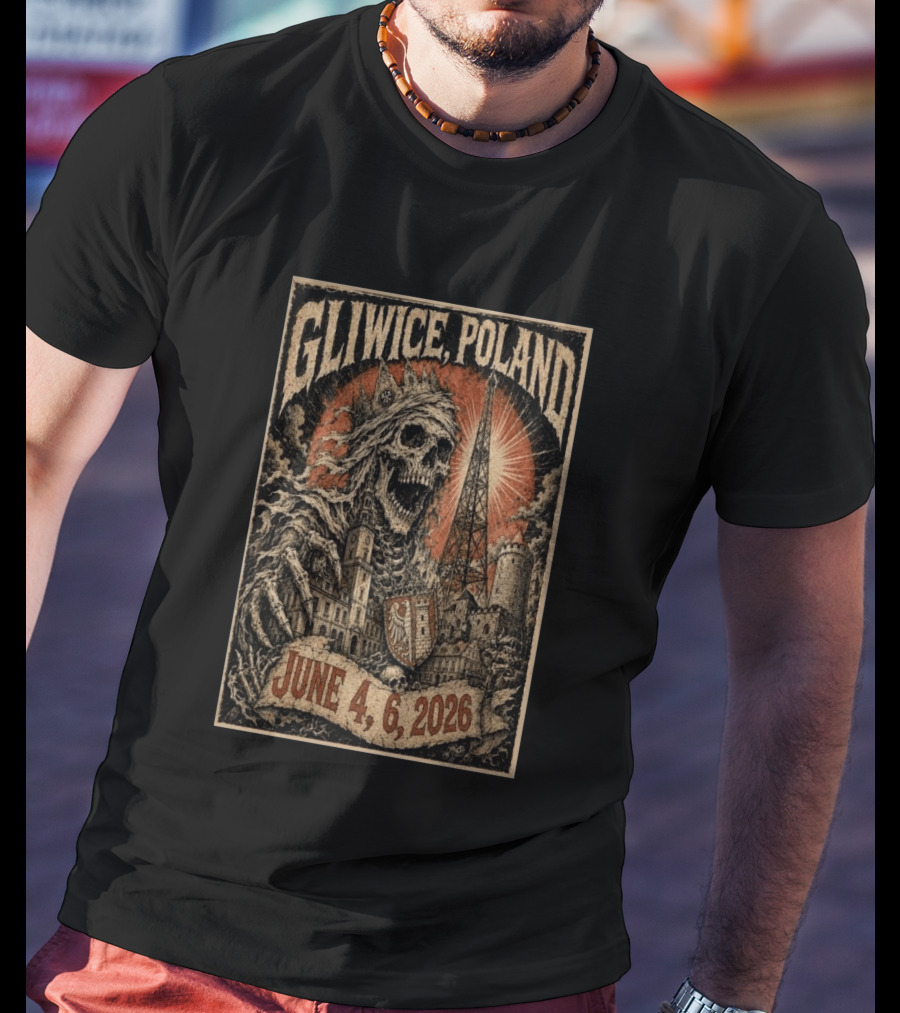 Gliwice Poland Skeleton Tower June 4 6 2026 Event T-Shirt
