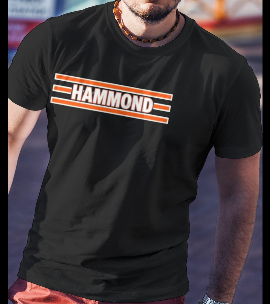 Hammond Chicago Bears Striped T-Shirt