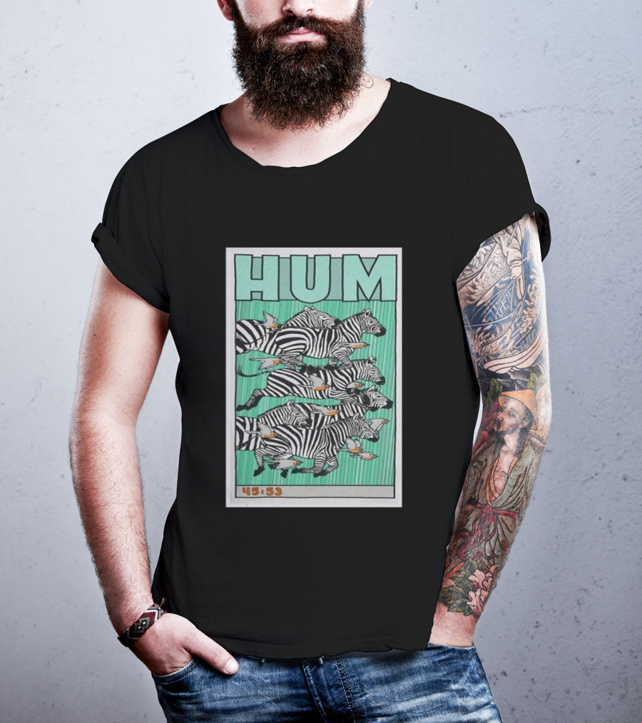 Hum Band Tour 2026 Concert Zebras 45:53 T-Shirt