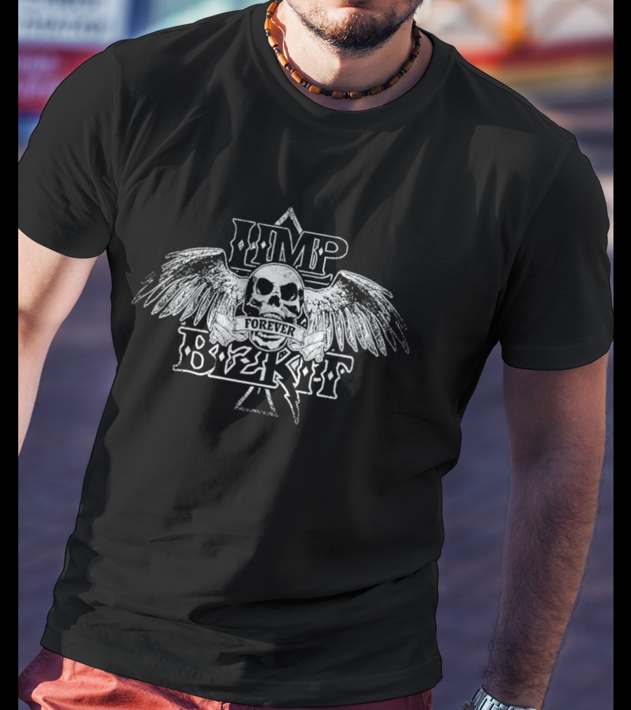 Limp Bizkit Skull Wings Forever Spade Tour 2026 T-Shirt