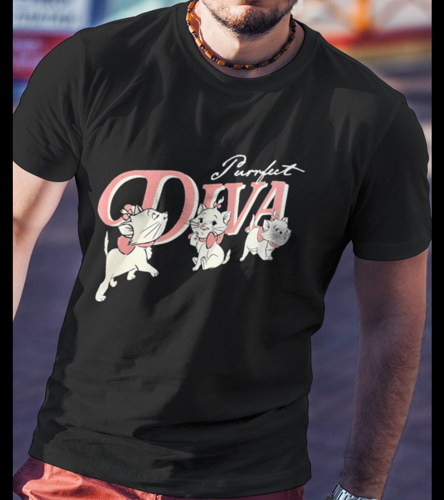 Marie The Aristocats Purrfect Diva Disney Cat T-Shirt