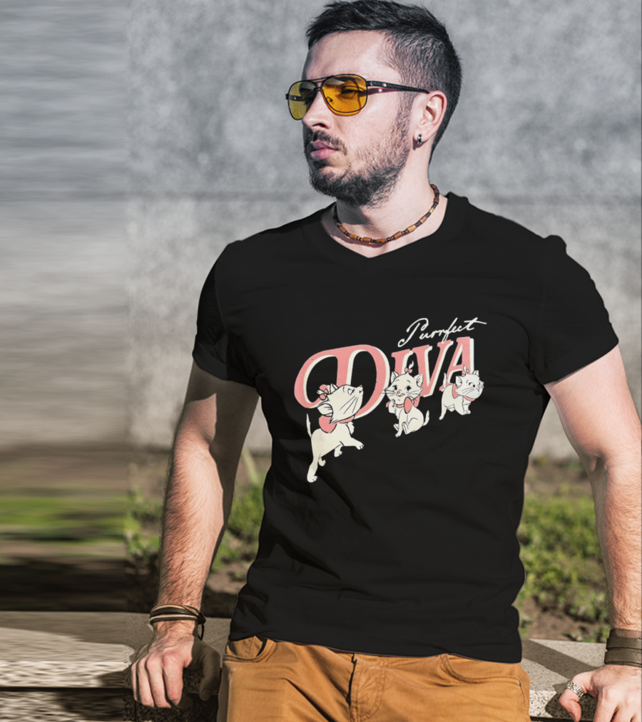 Marie The Aristocats Purrfect Diva Disney Cat T-Shirt