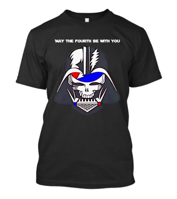 May The Fourth Be With You Darth Vader Grateful Dead Mashup T-Shirt
