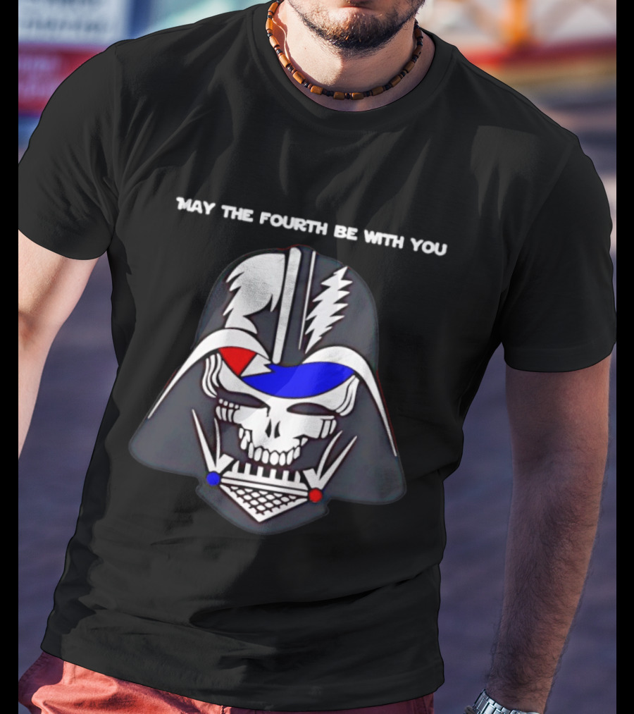 May The Fourth Be With You Darth Vader Grateful Dead Mashup T-Shirt