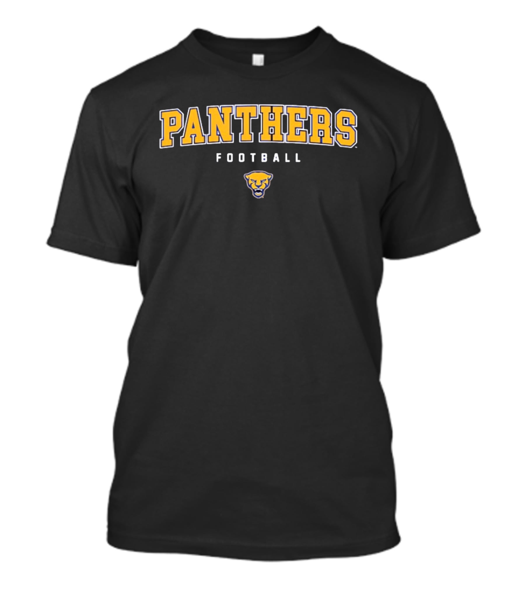 Panthers Football Blue Gold Panther Head T-Shirt