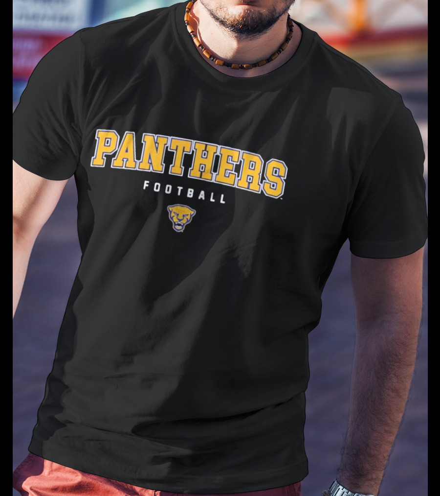 Panthers Football Blue Gold Panther Head T-Shirt