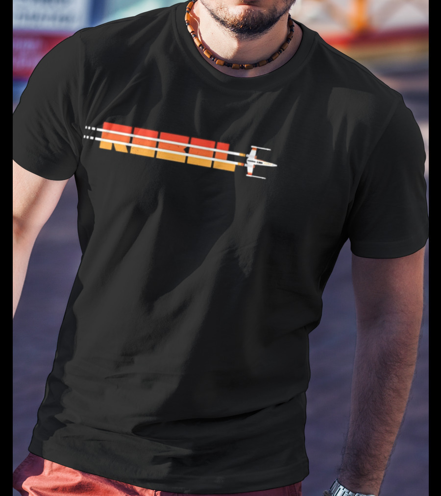 Rebel Star Wars X Wing Fighter Sunset Flight Path T-Shirt