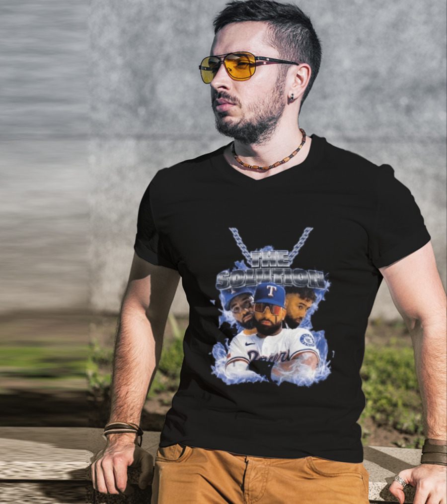 The Solution Ezequiel Duran Texas Baseball Player Chain T-Shirt