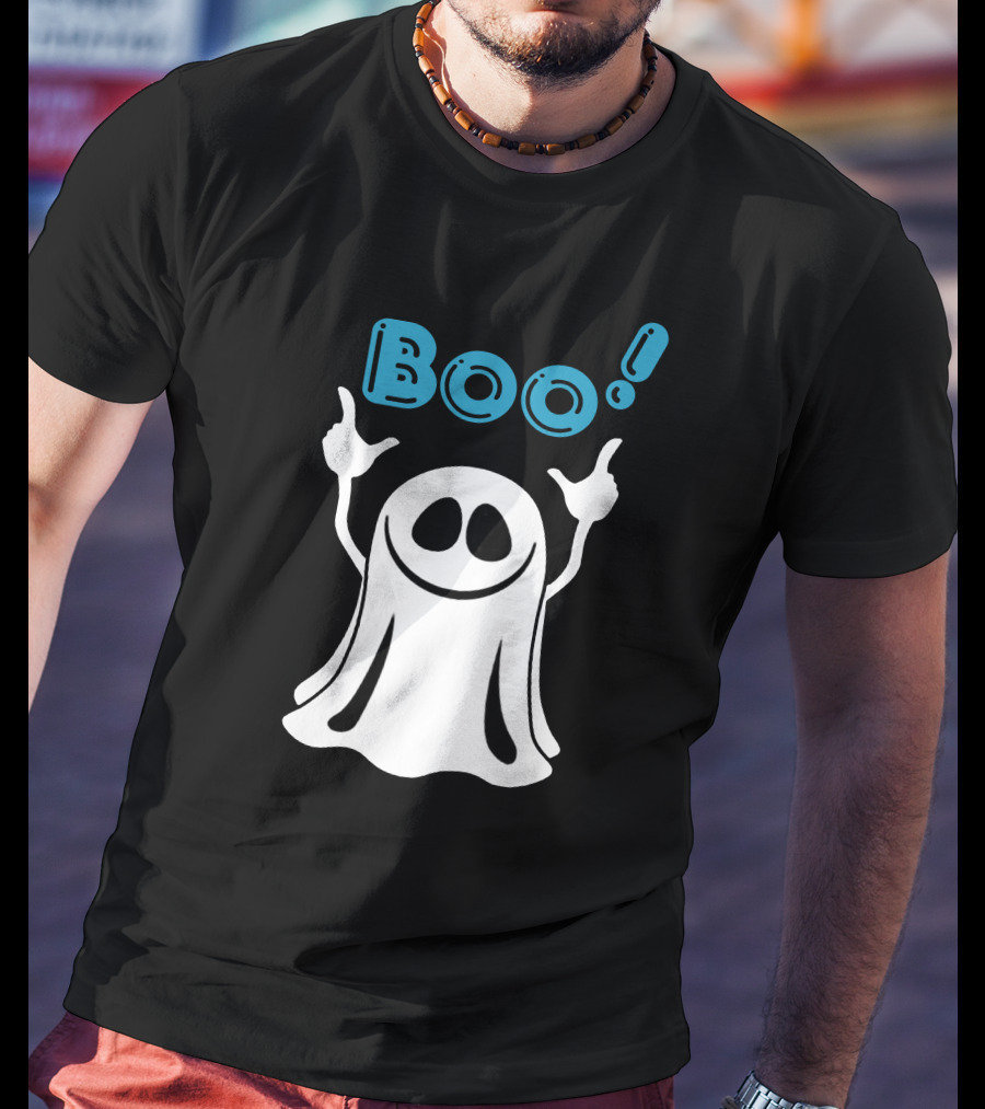 Boo Ghost Spooky Halloween Fun T-Shirt
