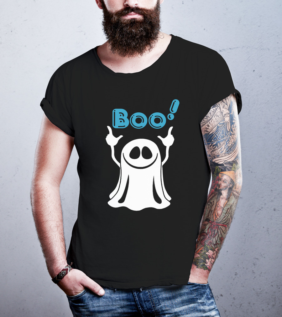 Boo Ghost Spooky Halloween Fun T-Shirt