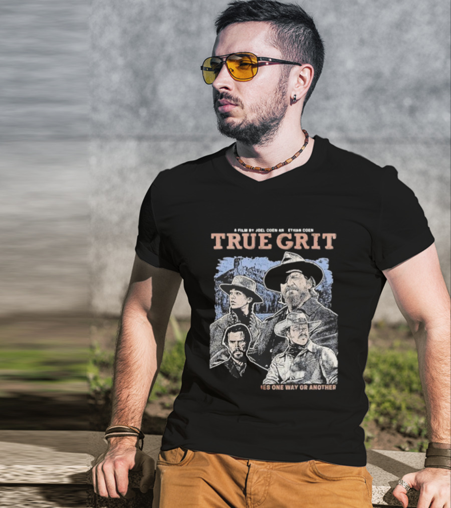 A Film By Joel Coen And Ethan Coen True Grit One Way Or Another Cast Illustration T-Shirt