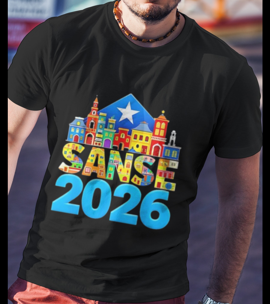 Sanse 2026 Balcones De Cora San Sebastian Festival San Juan T-Shirt