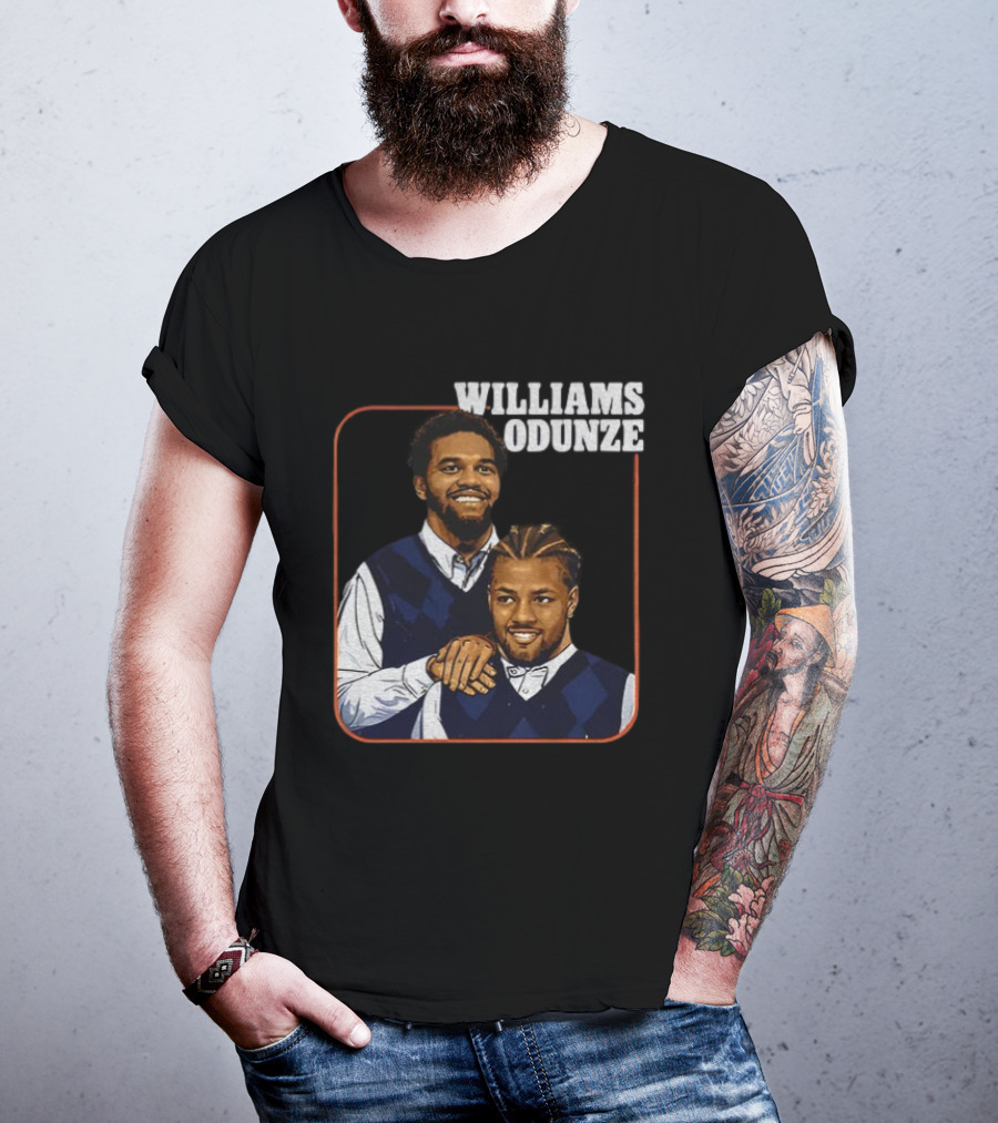 Caleb Williams Rome Odunze Vintage Step Brothers Bears T-Shirt