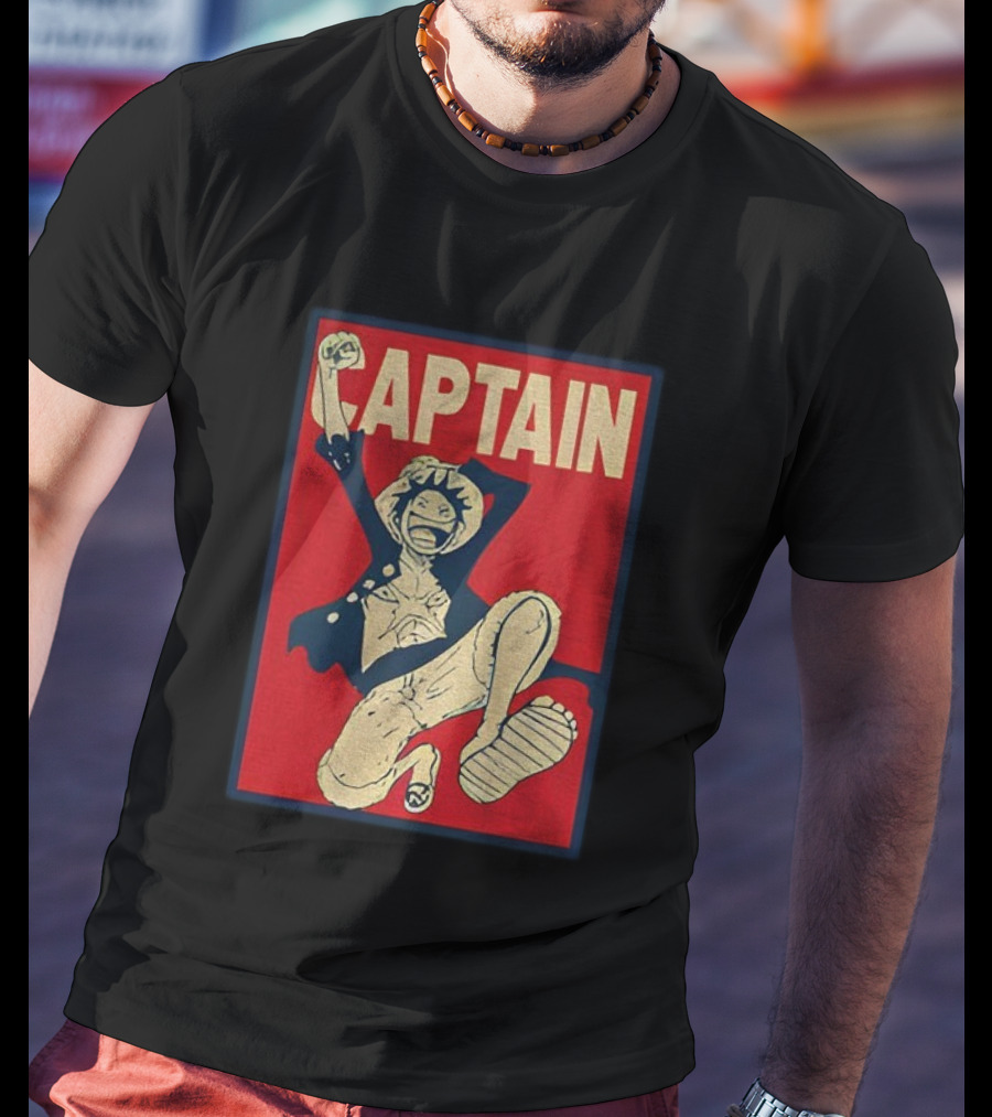 Captain Monkey D Luffy Anime Fan Favorite Adventure Series Hero Design T-Shirt