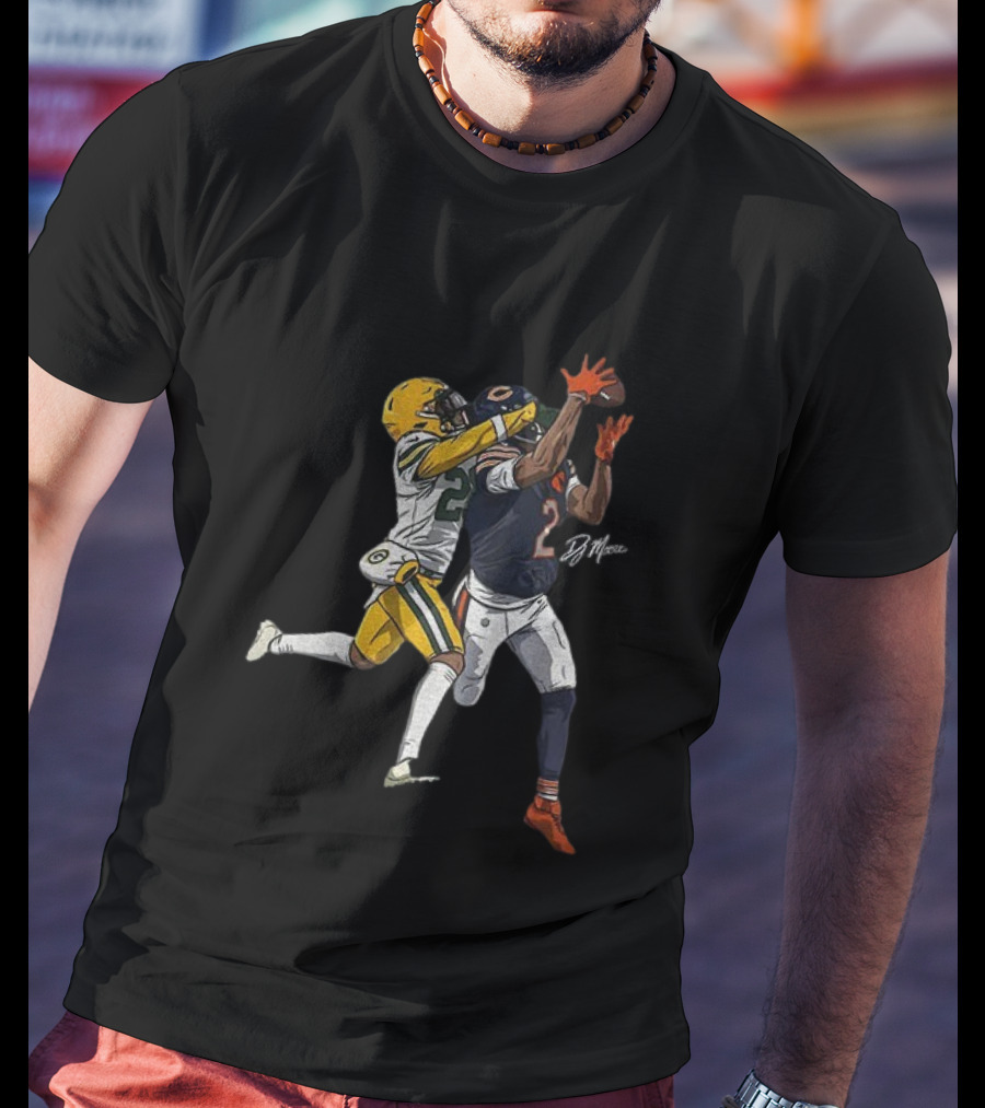 DJ Moore Chicago Bears Game-Winning Touchdown Against Green Bay Packers T-Shirt