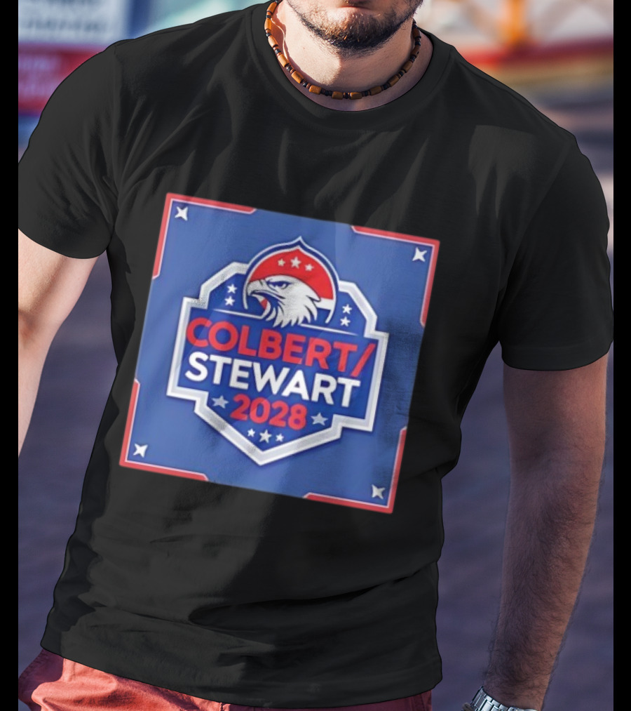 Colbert Stewart 2028 Eagle Stars Badge T-Shirt