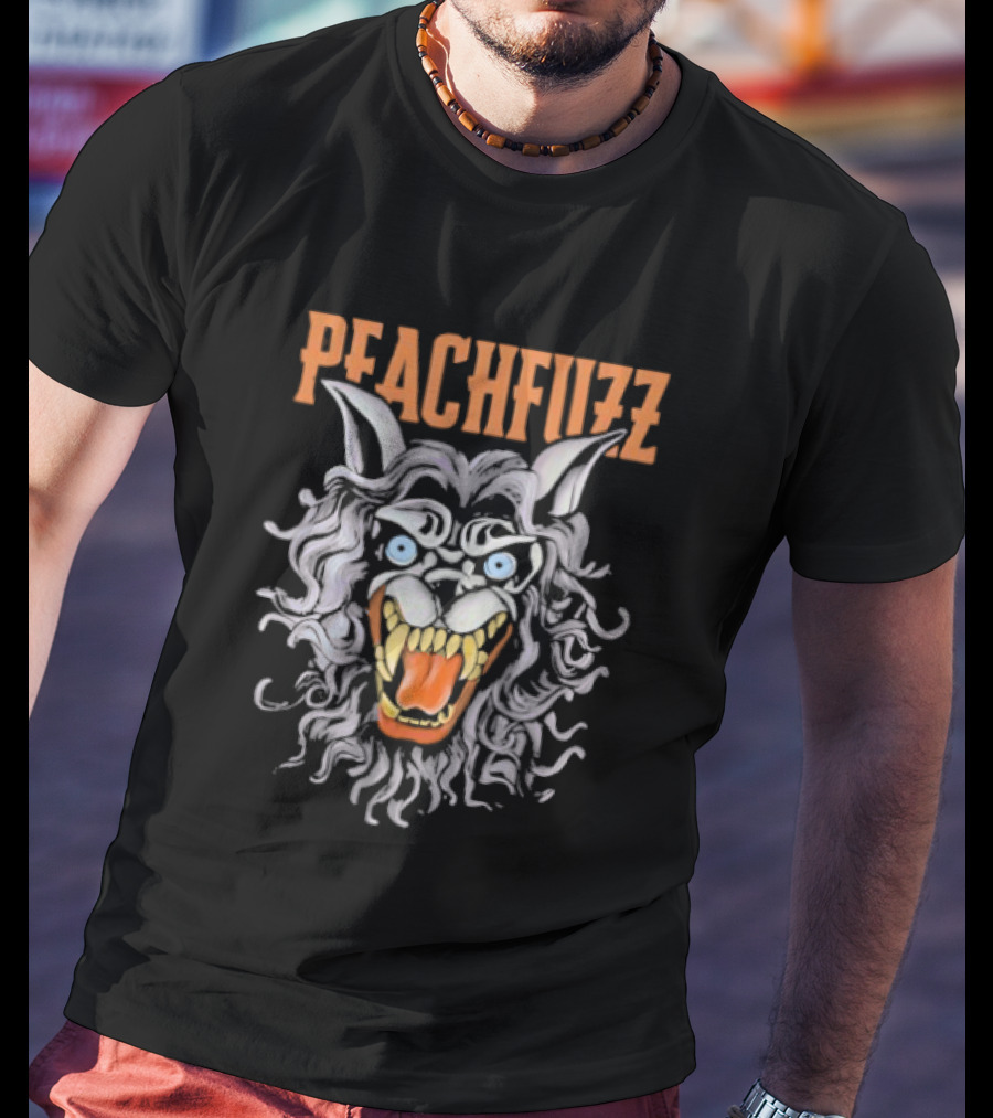 Peachfuzz Werewolf Mask Pose Creep T-Shirt