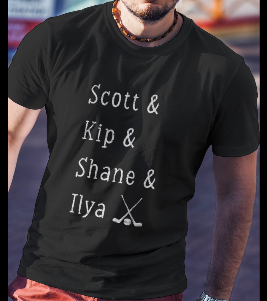 Scott Kip Shane Ilya Hockey Sticks Icon T-Shirt