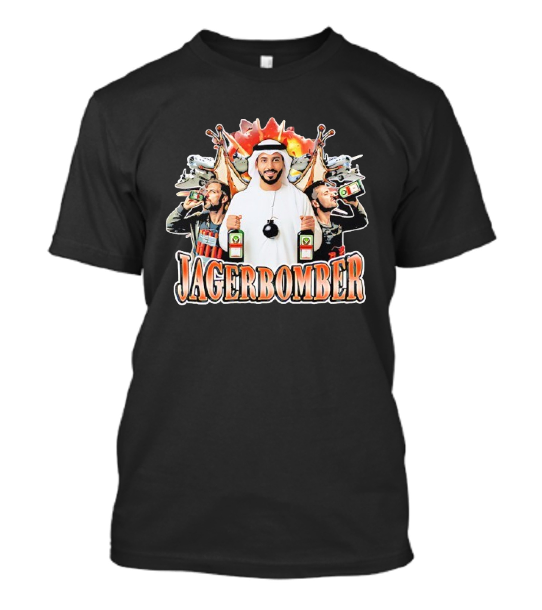 Jagerbomber Drinking Humor Explosive Fun With Jagermeister References T-Shirt