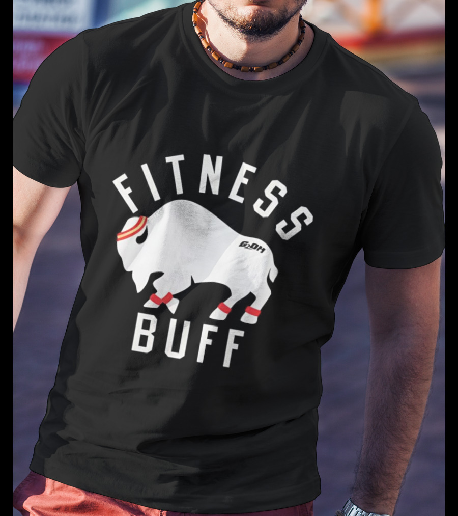 Fitness Buff Headband Bison T-Shirt