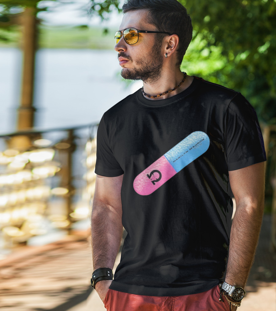 Marilyn Manson Mechanical Animals Pill Design T-Shirt