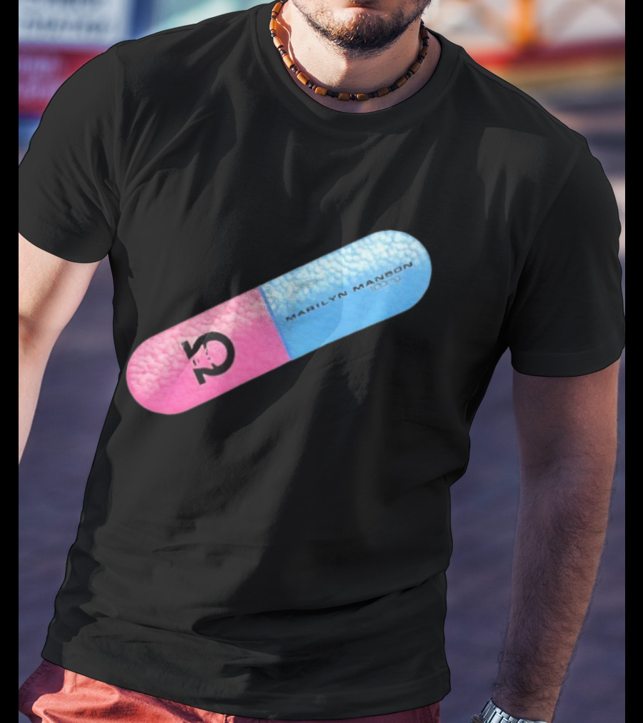 Marilyn Manson Mechanical Animals Pill Design T-Shirt